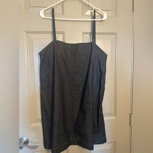 Elegant Black Denim Dress